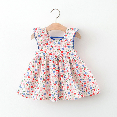 Children's Clothing One Piece Dropshipping Girls' Dress Summer Infant Girl Baby Floral Princess Skirt Little Kids' Summer Clothing