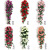 Fake Flower Rattan Emulational Flower Vine Decorative Wall Hangings Artificial Rose Home Ornamental Flower Wall Hanging Wall Hanging Flowers Wholesale