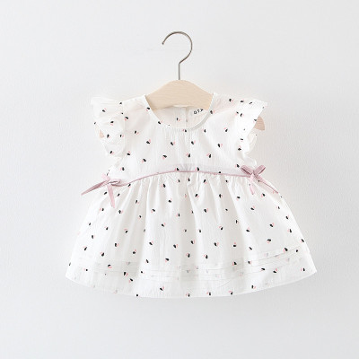 2021 New Children's Clothing Wholesale Girls Shirt Dress Summer Infant Girls Baby Cotton Small Skirt Little Kids' Summer Clothing