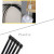 4 X 200mm Black Plastic Cable Tie Black and White Multifunctional Black Cable Tie Self-Locking Cable Tie