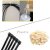 4X 150mm Black Plastic Cable Tie Black and White Multi-Functional Black Cable Tie 20 X Self-Adhesive Cable Tie