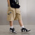 Boys' Pants Summer Thin Shorts 2021 New Children's Bermuda Shorts Medium and Big Children's Five-Point Overalls Western Style