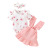 Girls' Spring and Autumn 2020 New Korean Super Hot Short Sleeve Little Flower Printed Top + Solid Color Suspender Skirt