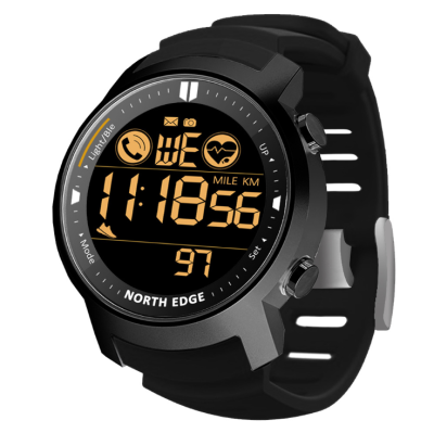 Men's Outdoor Sports Smart Metal Watch Heart Rate Waterproof Swimming Bluetooth Watch Calorie Consumption Tactical Watch