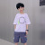 Boy's Short-Sleeved T-shirt 2021 New Fashionable Summer Clothing Children's Fashion Brand Top Loose round Neck Medium and Large Children's Clothing Half-Sleeved T-shirt