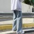 Solid Color Retro Long Jeans Men's Wide Leg Fashion Brand All-Matching Loose Straight Jeans Mop Draping Daddy Pants