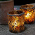 European Amber Mosaic Glass Candlestick Confession Romantic Candlelight Dinner Bar Add Atmosphere Candle Cup Ornaments