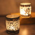Simple Modern Silver White Handmade Mosaic Glass Candlestick Romantic Home Bar Party Props Candle Cup