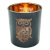 Romantic Golden Owl Black Glass Candlestick DIY Candle Holder Empty Cup Home Decoration Ornaments