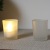 Simple Color Frosted Glass Candlestick Romantic Confession Candlelight Dinner Bar Western Restaurant Ornament Furnishing