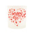 New Lover Heart-Shaped Pattern Glass Candlestick DIY Incense Candle Empty Cup Home Ornament Furnishing Customizable