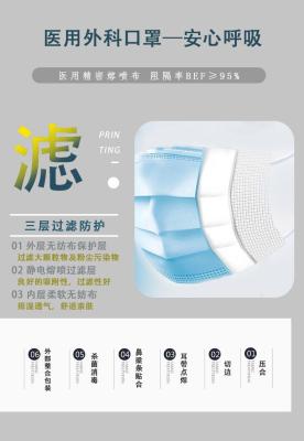 Factory Direct Sales Disposable Medical Surgical Masks 10 Pieces