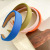 Japanese and Korean Candy Color Summer Simple Design Sponge Wide Brim Hair Pressing Headband Internet Celebrity Same Style All-Matching Outing Hair Accessories