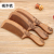 Factory Direct Sales Natural Log Peach Wood Large Comb with Handle Double-Sided Carving Craft Comb