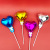 INS Creative Balloon Decoration Plug-in Birthday Cake Balloon Cake Flag 5-Inch Love Star Aluminum Film Balloon Decorative Flag Plug