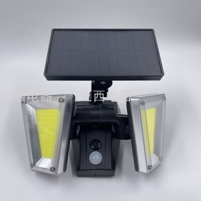 934-1 Led Solar Lamp Cob Human Body Induction Street Lamp Wall Lamp Outdoor Waterproof