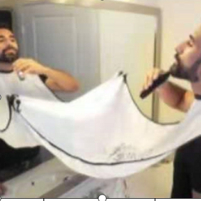 pogonotomy shaving beard shaping protection cloth scarf