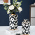 Ceramic Decorative Pot Modern Simple Black and White Jar Ceramic Pot Nordic Home Decoration Ceramic Vase Hallway Crafts