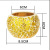 European-Style Golden Mosaic Glass Ball Candlestick Romantic Candlelight Fashion Ornament Furnishing