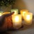 Simple Color Frosted Glass Candlestick Romantic Confession Candlelight Dinner Bar Western Restaurant Ornament Furnishing