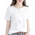 Loose Short Sleeve Women's 2021 New Cotton Korean Style round Neck Student Half Sleeve Solid Color T Base Shirt Summer White T-shirt Women
