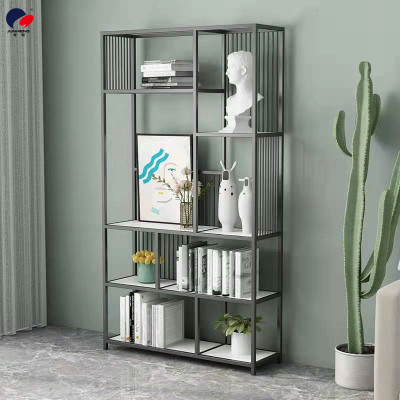 Nordic Storage Rack Simple Desk Bookcase Living Room Partition Floor Storage Multi-Layer Storage Light Luxury Display Stand
