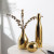 Nordic Ins Style Golden Ceramic Vase Soft Outfit Decoration Modern Creative Domestic Crafts Electroplating