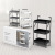 Installation-Free Folding Trolley Storage Rack Floor Multi-Layer Shelf Kitchen Bathroom Bedroom Movable Storage Car