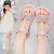 Princess Sandals for Girls New Korean Style Student Solid Soft Bottom Summer Children's Beach Shoes Girls Internet Celebrity Children's Shoes