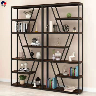 American Office Wrought Iron Partition Storage Rack Floor UC Multi-Layer Loft Dining Room Entrance Screen Bookshelf Display Stand