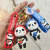 New Panda Keychain Pendant Small Gift Fruit Listing Keychain Accessories Couple Bags Car Pendant