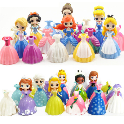 New 6 Alice Belle Sophia Princess Frozen Can Be Changed Doll Children Play House Toys