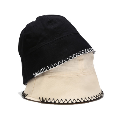 Face-Looking Small Japanese Style Lock Bucket Hat Female Summer Soft Girl Sun-Proof Bucket Hat Trendy Casual All-Matching Basin Hat