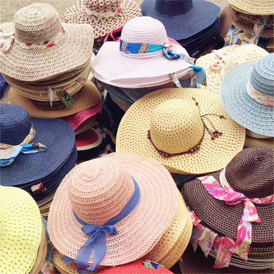 Sun Hat Wholesale Stall Supply Gift Travel Sun Hat Special Offer Tourist Hat Wholesale Trade Fair