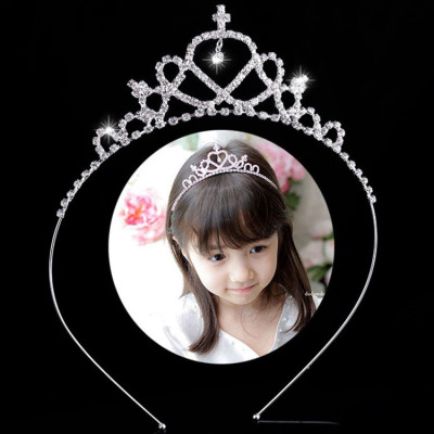 Children's Holiday Crown Headdress Princess Girls' Hairband Head Wear Dance Show Accessories Birthday Hair Accessories Gift