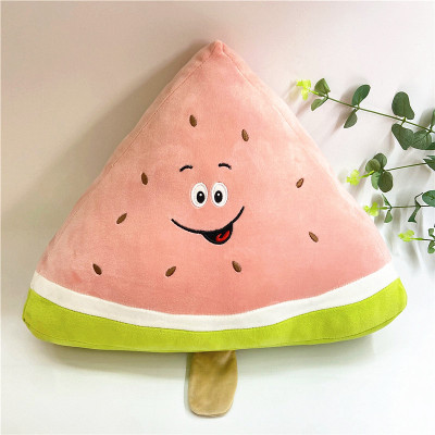 Factory Direct Sales I Nordic Style Fruit Watermelon Popsicle Back Cushion Couch Pillow Plush Toy Sample Customization