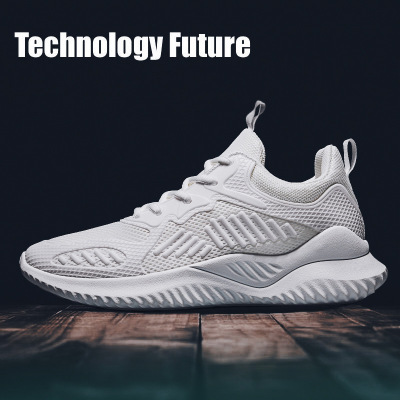 2021 Spring New Breathable Mesh Shoes Men's Lightweight Running Shoes Casual Running Shoes Korean Fashion Sports Dad Shoes Men's