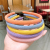 College Style ~ Candy Color Series Slim Hair Hoop Korean Internet Celebrity Sweet Cute Girl Heart Colorful Hairpin Headband Hair Accessories