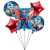 Hero Children's Birthday Party Decoration Aluminum Foil Balloon Set Spider-Man Captain America Superman Iron Man Balloon