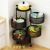 Installation-Free round Rotating Kitchen Basket Storage Rack Multi-Layer Floor Household Storage Fruit and Vegetable Supplies Rack
