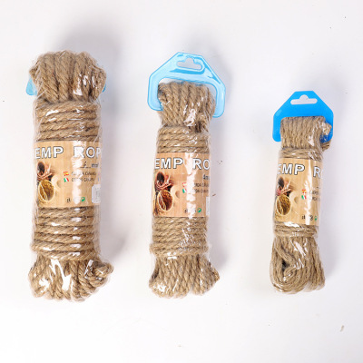 Factory in Stock Wholesale All Kinds of DIY Handmade Accessories Tag Rope Kindergarten Woven Hemp Rope