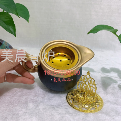 Ceramic Little Teapot Incense Burner