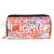 Popular Flower Cloth Printing Double Pull Coin Purse Travel Souvenir Series Letter Pack Ticket Holder