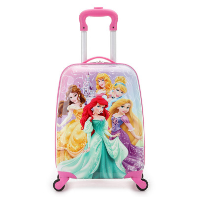 Gift Bag Schoolbag 18-Inch Children's Cartoon Trolley Case Luggage Suitcase Set Square Four-Wheel Cartoon Suitcase