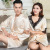 Spring Summer Men and Women Bathrobe Thin Couple Pajamas Ice Silk Lace Sexy Women's Sling Nightgown Set Special Offer