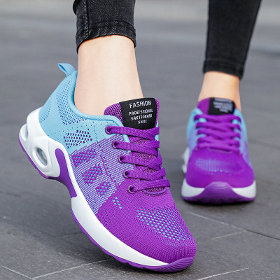 Women's Shoes Spring 2021 New Foreign Trade Women's Shoes Cross-Border Running Shoes Air Cushion Shoes Soft Bottom Casual Sneakers for Women