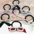 Korean Head Rope Rubber Band Hair Rope New Fresh Tie-up Hair Hair Ornaments Black Bow Pearl Cute Hair Ring