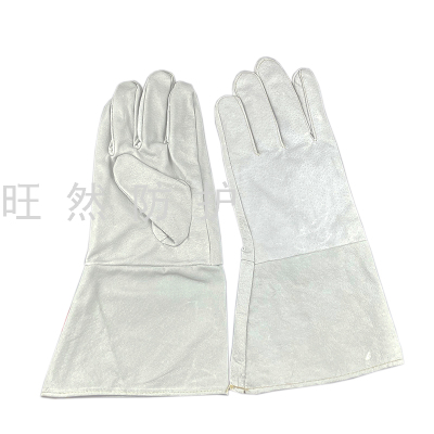 Long Top Layer Pigskin Welding Wear-Resistant Gloves Fire Lane Welder Work Gloves