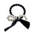Korean Head Rope Rubber Band Hair Rope New Fresh Tie-up Hair Hair Ornaments Black Bow Pearl Cute Hair Ring