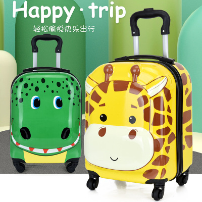 Children's Trolley Case Customized 18-Inch Universal Wheel Children's Luggage and Suitcase 3D Universal Wheel Cartoon Luggage